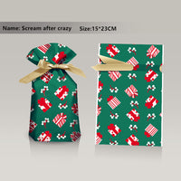 Christmas Gift Ribbon Drawstring Wrap Candy Bag (50 Pcs)
