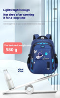 Spaceman Primary School Student Oxford Cloth Schoolbag Children Nylon Backpack
