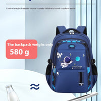 Spaceman Primary School Student Oxford Cloth Schoolbag Children Nylon Backpack