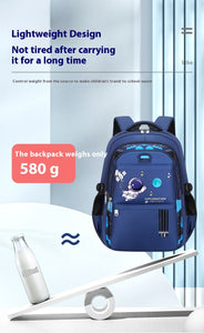 Spaceman Primary School Student Oxford Cloth Schoolbag Children Nylon Backpack