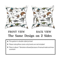 Wild Dinosaur Pillow Cover

