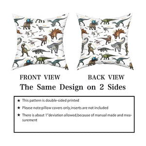 Wild Dinosaur Pillow Cover