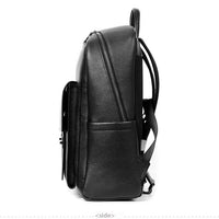 Large Capacity Business Travel Men's Leather Backpack