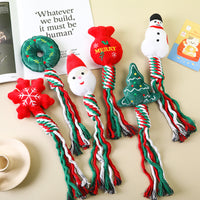 Christmas Tug Rope Dog Toys
