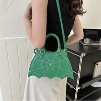 Halloween Spider Web Saddle Bags Fashion Personality Crossbody Shoulder Bag With Handle Women's Handbags
