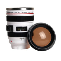 Stainless Steel Camera Lens Travel Mug