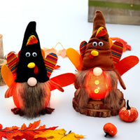 New Thanksgiving Lantern Turkey Faceless Doll Decoration
