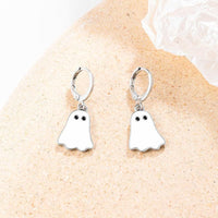 Halloween Cute Ghost Huggie Hoop Earrings
