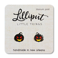 Spooky Jack O' Lantern Earrings // Halloween Earrings