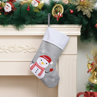 Grey Red Cartoon Christmas Stockings
