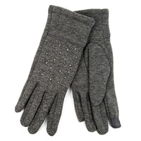 Touch Screen Gloves with Studs Decoration
