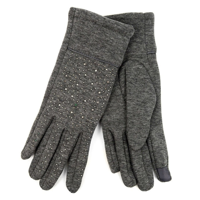 Touch Screen Gloves with Studs Decoration