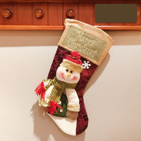 Christmas Stocking 3D Santa Reindeer Snowman