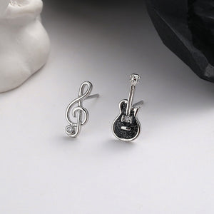 Guitar Music Note Shape Earrings
