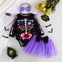 Halloween Romper & Gauze Skirt Set (Baby/Toddler)
