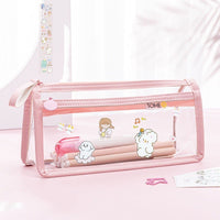 Transparent Double-layer Pencil Case Exam Special Large Capacity
