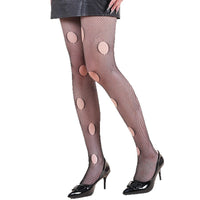 Halloween Spider Web Leopard Print Fishnet Stockings