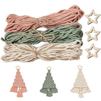 DIY Handwoven Christmas Tree Decoration Material Bag
