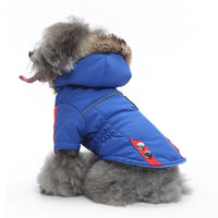 Cotton Chest-Back Zip Winter Dog Jacket

