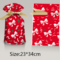 Christmas Gift Ribbon Drawstring Wrap Candy Bag (50 Pcs)