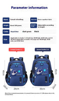 Spaceman Primary School Student Oxford Cloth Schoolbag Children Nylon Backpack
