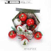 Gift Box With Christmas Ball Ornaments (14 Pcs)
