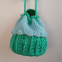 Strawberry Cupcake Knitted Bucket Bag