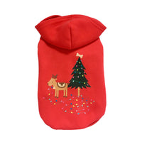 Pet Dog Christmas Clothes Coat Cotton Hooded Sweatshirt
