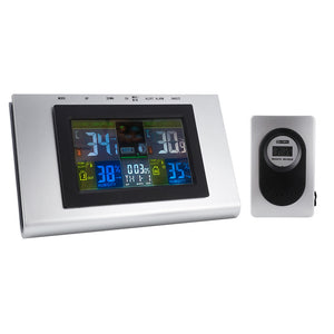 Wireless Weather Clock Calendar Digital Thermometer Hygrometer Alarm