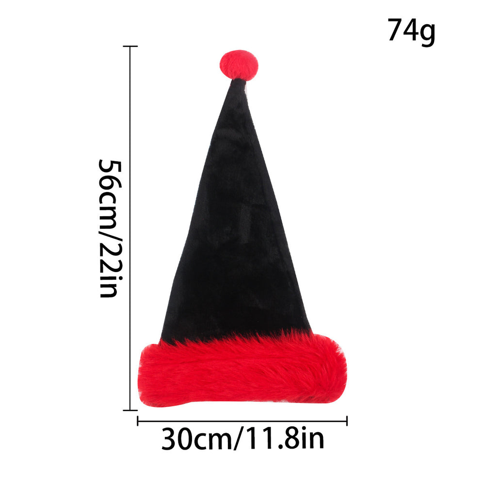 Black Christmas Hat Plush Hat