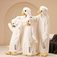 Pyjama de costume de baleine et de canard en flanelle (enfant/adulte)
