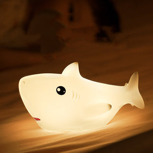 Lámpara de tiburón Moda Creativa Animal Marino Noche Luz LED