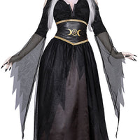 Costume d'horreur de sorcière Vampire foncé, COS, mascarade, spectacle de fête, Costume d'Halloween