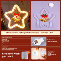 Christmas Pendant Decoration Christmas Atmosphere Led Lights Led Christmas Star Light Decoration For Window Door For Holiday
