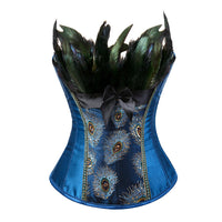 Peacock Feather Fashion Bustier
