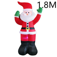 Christmas LED Lights Glowing Santa Tree Snowman Inflatable Outdoor Decor
