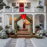 Christmas Artificial Tree Archway Decoration, Realistic PVC Holiday Tree Arch Frame For Outdoor Indoor Room Festival Party Wedding Garden, Roof Top