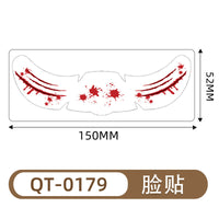Halloween Face Tattoo Stickers - Waterproof Fake Freckles Temporary Tattoos For Women & Men
