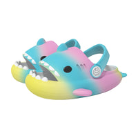 Rainbow Shark Children's Sandals And Slippers