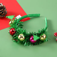 Bandeau de cheveux de noël, bandeau lumineux, arbre de noël, flocon de neige, corne de cerf, lumière clignotante, couvre-chef, cadeau de joyeux noël
