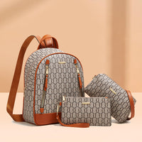 Trendy Multipurpose Backpack Three-piece Set
