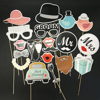 Hand Holding Wedding Funny Photography Props Paper Beard
