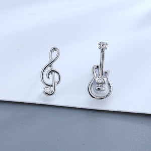 Guitar Music Note Shape Earrings