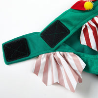 Cute Christmas Elf Dog Dress
