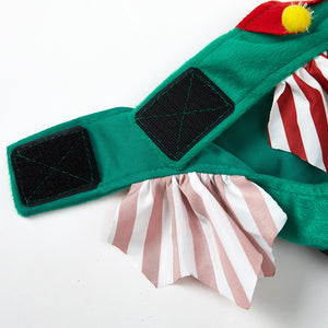 Cute Christmas Elf Dog Dress