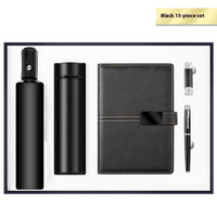 Luxury Business Gift Set Insulated Travel Mug Umbrella Flash Drive Journal Pen
