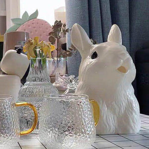 Ceramic Cute Rabbit Watering Pitcher