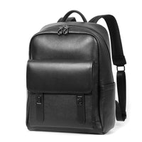 Large Capacity Business Travel Men's Leather Backpack
