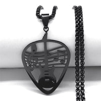 Guitar Pick Pendant Necklace (Mens)
