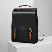 Women's Genuine Leather British College Style Computer Bag
